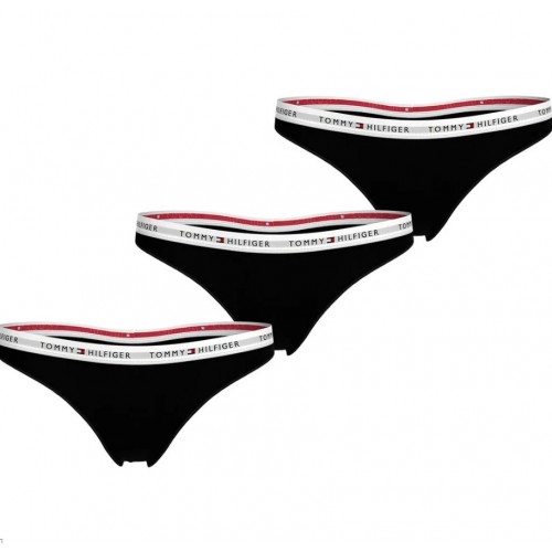 Tommy Hilfiger γυναiκείο 3pack thong βαμβακερά,άνετη γραμμή 95%cotton 5%elastane UW0UW05530 0SI